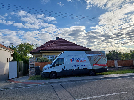 Izolace stropu zděného staršího rodinného domu ve Valticích